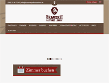 Tablet Screenshot of brauereigasthauslohhof.de